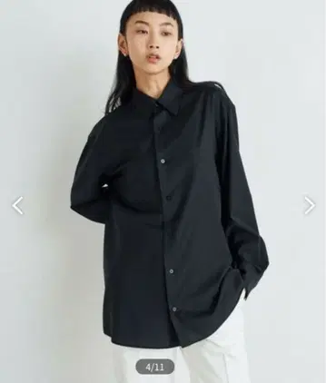 Edition 울 메리노 셔츠 Super120 블랙