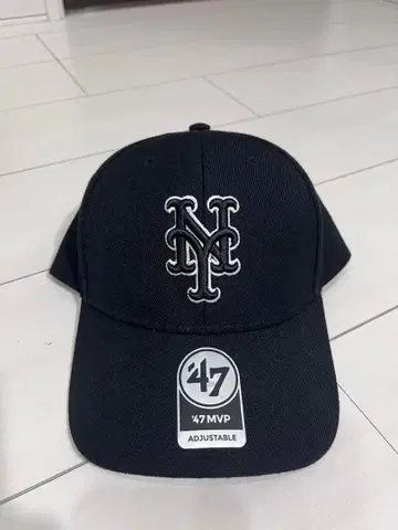 47 MVP 블랙 Mets 캡 조정 가능