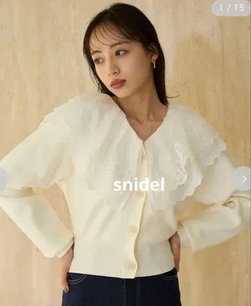 레이스 칼라 니트 풀오버 [ 정가 17,930엔 ]