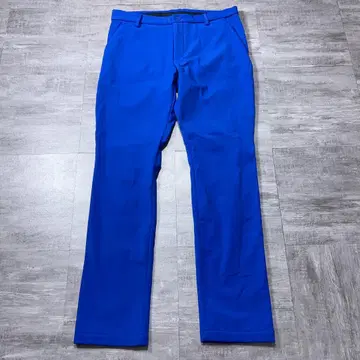 새상품급 Adidas 발수 가공 속기모 롱 팬츠 골프웨어 스트레치 파랑