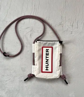 HUNTER 숄더백 화이트