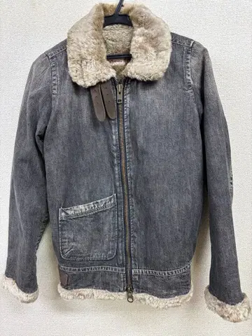 JOHNBULL 젬블 데님 퍼 부착 자켓