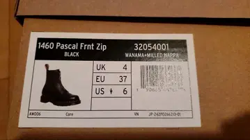 1460 Pascal Frnt Zip 블랙 6US