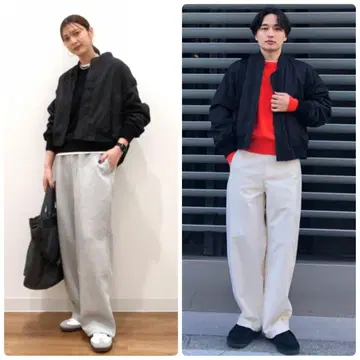 인기 모델 UNIQLO C 봄버 자켓 블랙 ma-1 플라이트 S