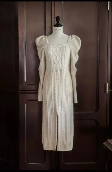 Her lip to Bambina 케이블 니트 드레스