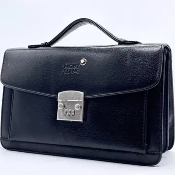 몽블랑 세컨드 백 핸드백 클러치백 가죽 블랙