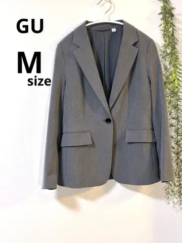 GU 워셔블 테일러드 자켓 Z 그레이 M 사이즈