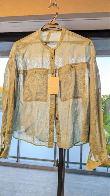 human woman 라미 블라우스 라이트 그린