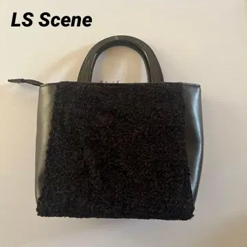 LS Scene 보들보들 원단과 합성 피혁 토트백