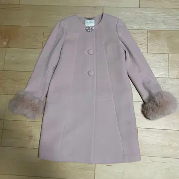 사에코 씨 코트 Debut de Fiore 코트 핑크 베이지