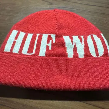 HUF 빨간색 니트 모자 WORLDWIDE