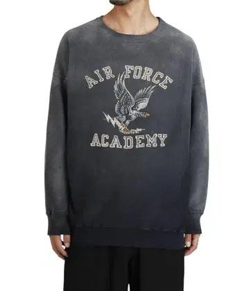 새상품 25AW bowwow U.S. AIR FORCE 페이드 맨투맨