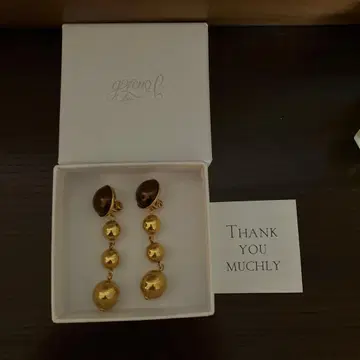 gren 골드 드롭 귀찌 메탈 소재