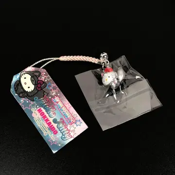 헬로키티 스트랩 홋카이도 여우 실버 은색 Sanrio