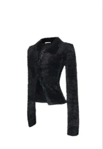 theredthread S 플러피 니트 탑 블랙