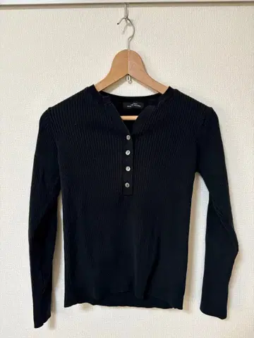 [ 유나이티드 애로우즈 ] 리브 니트 블랙