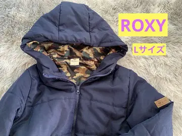 ROXY 네이비 코트 카모 패턴 L 사이즈