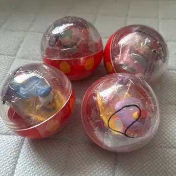 디즈니 캡슐 토이 피규어 4개 세트