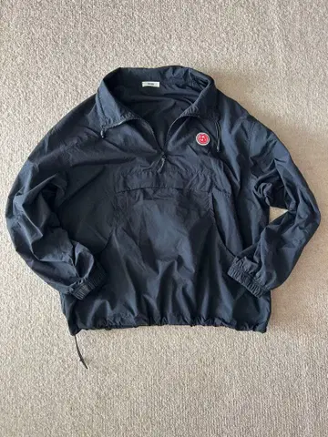 나일론 하프 지퍼 자켓 블랙