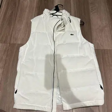 LACOSTE 다운 베스트 화이트 US S