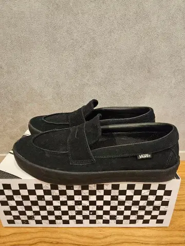 VANS 스케이트 로퍼 SUEDE BLACK/BLK