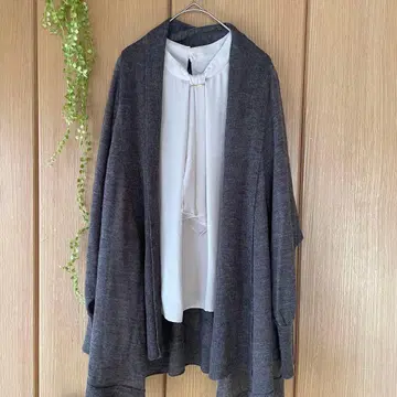 언타이틀 모헤어 혼방 숄카라 코디건