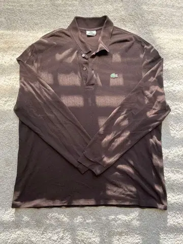 LACOSTE 브라운 피케 셔츠 사이즈 7