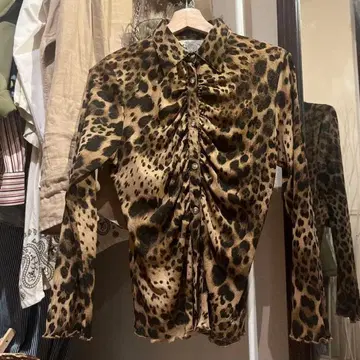 70's 레오파드 셔츠