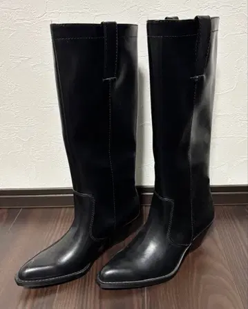 [ ZARA ] 택 없음 미사용 새상품! 블랙 롱 부츠