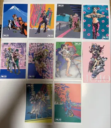 죠죠전 2012년 죠죠의 기묘한 모험 엽서 세트 10장