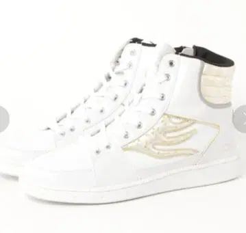 DRAGON BEARD 화이트 하이컷 스니커즈