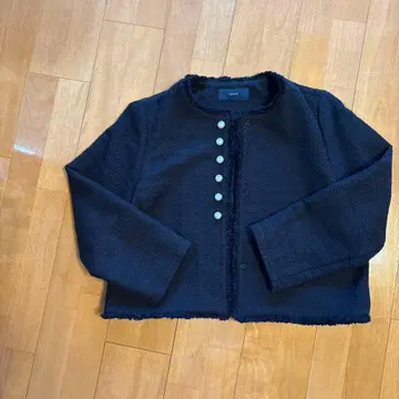 SHIPS 노카라 자켓 네이비 펄 버튼