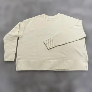 UNITED ARROWS 크림색 긴팔 니트 스웨터