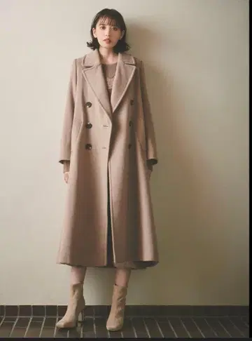 코코딜 백플레어 롱 코트 베이지 사이즈 1