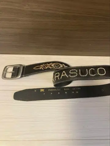 PARASUCO 자수 블랙 벨트 M 사이즈