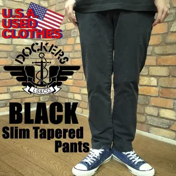 PC1-864 [ USA 구매 다커스 ] 레어 사이즈 미 블랙 팬츠