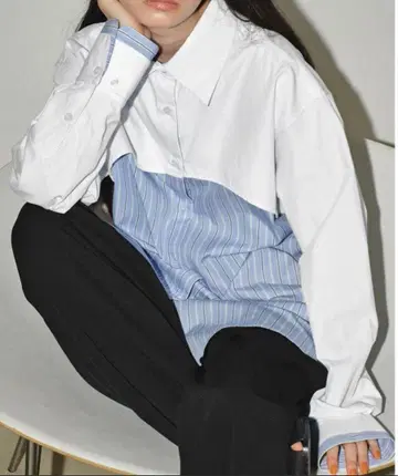 투데이풀 레이어드 스트라이프 셔츠