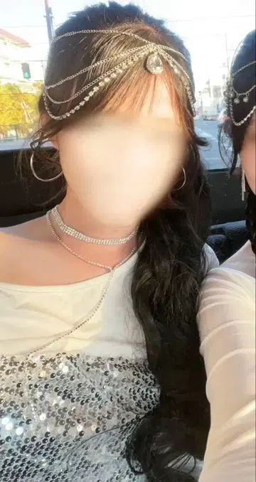 체육대회 은색 반짝이 세트