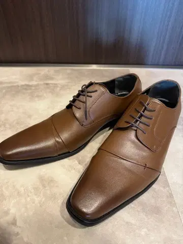 NERO CORSARO 브라운 비즈니스 슈즈 스트레이트 팁 외날개