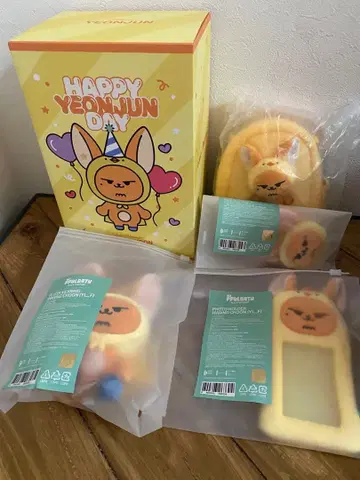 새상품 PPULBATU 팬 생일 키링 파우치 5종 세트