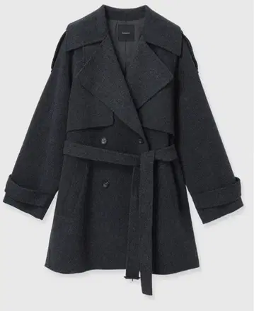 anuans 리버 울 미들 트렌치코트