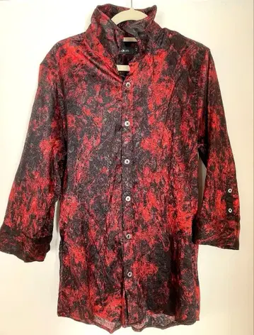 [ 중고 ] CIVARIZE 빨검 마블 셔츠 44