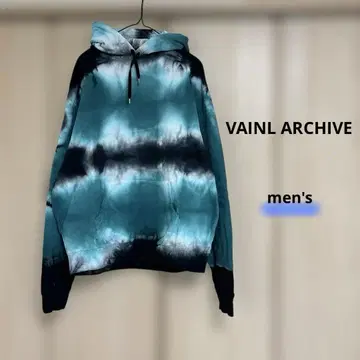 VAINL ARCHIVE 틸/블랙 타이다이 후드티