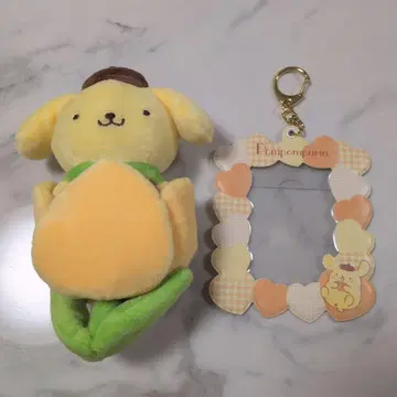 폼폼푸딩 봉제 인형 키링 & 트레이딩 카드 케이스