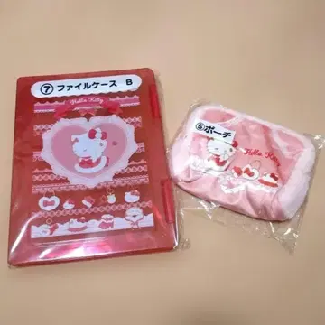헬로키티 파일 케이스 & 파우치 세트