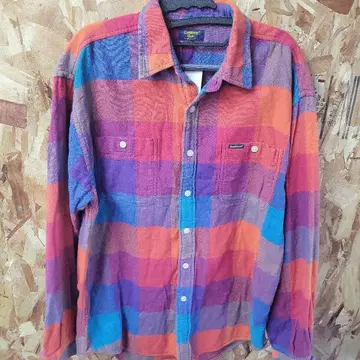 OshKosh 체크 무늬 플란넬 셔츠 XL