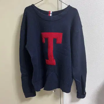 TOMMY HILFIGER 네이비 니트 스웨터 XL