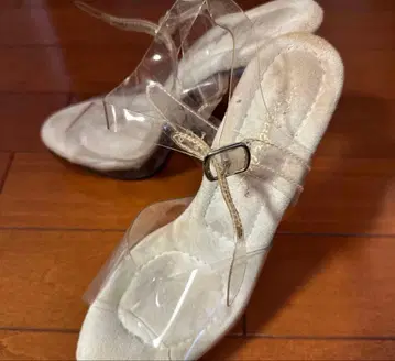 피트니스 대회용 플리저 클리어 스트랩 하이힐