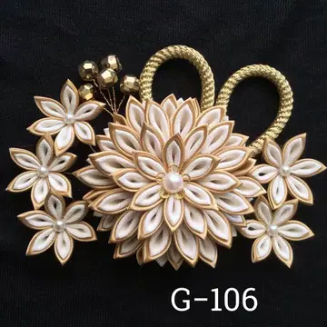 츠마미자이쿠 머리 장식 결혼식 성인식 졸업식 사전 촬영