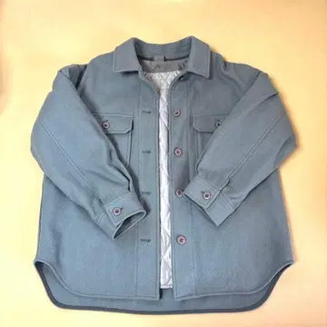 그리 라벨 LA TORRE 탁한 블루 자켓. 라이너 포함